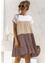 Ombré Ruffled Layered Dress