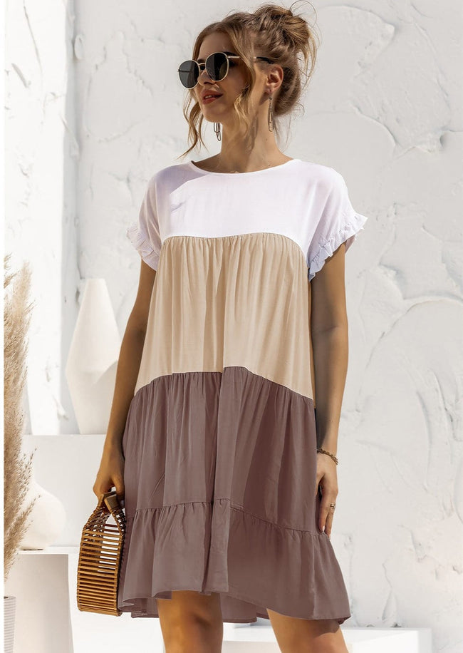 Ombré Ruffled Layered Dress Main image