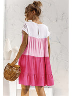 Ombré Ruffled Layered Dress