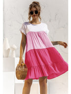 Ombré Ruffled Layered Dress