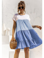 Ombré Ruffled Layered Dress