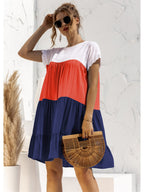 Ombré Ruffled Layered Dress