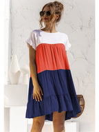 Ombré Ruffled Layered Dress