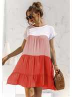 Ombré Ruffled Layered Dress