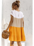 Ombré Ruffled Layered Dress