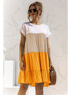 Ombré Ruffled Layered Dress