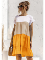 Ombré Ruffled Layered Dress