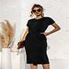 Leather Brushed Dress with Pockets