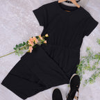 Leather Brushed Dress with Pockets