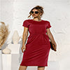 Leather Brushed Dress with Pockets