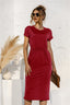 Leather Brushed Dress with Pockets