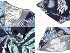 Tropical Dress with Wrap Detail