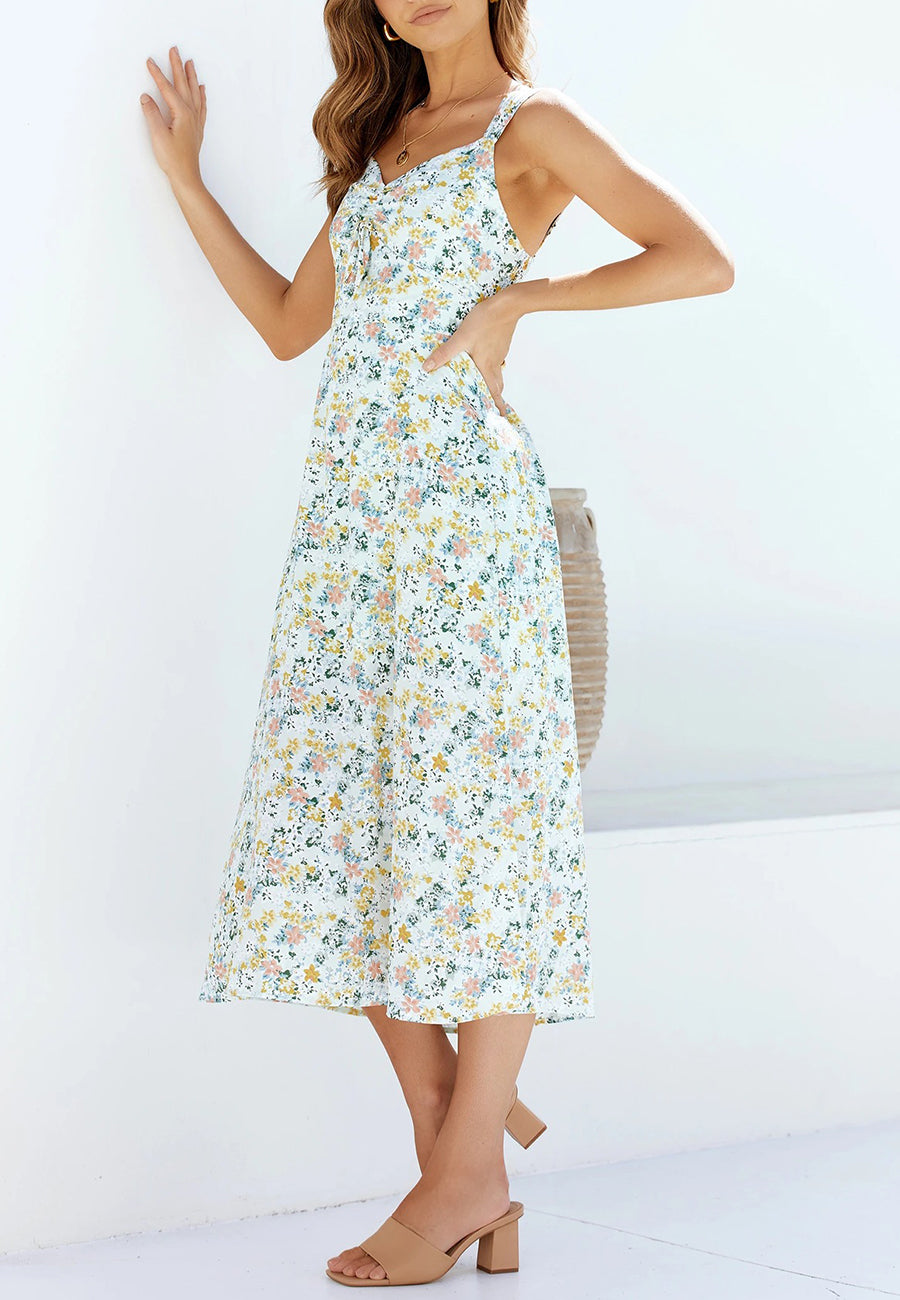 Floral Dress with Slip Styling