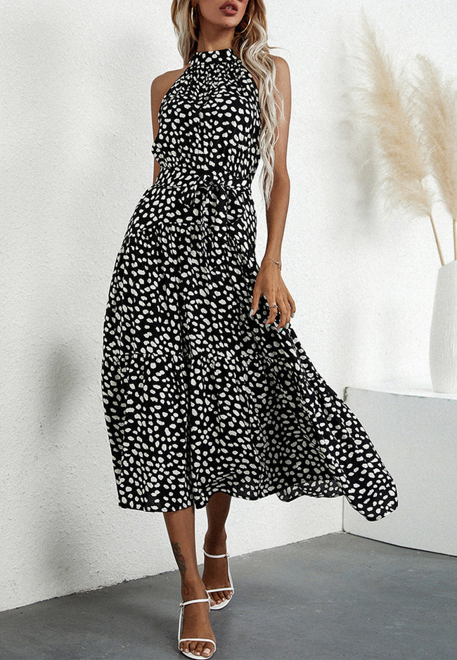 Halter Ruffled Maxi Dress Main image