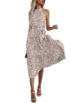 Halter Ruffled Maxi Dress