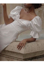 Wrap-Style Mini Dress with Ruffle Details