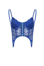 Lace Cami Tank Top with Corset Details