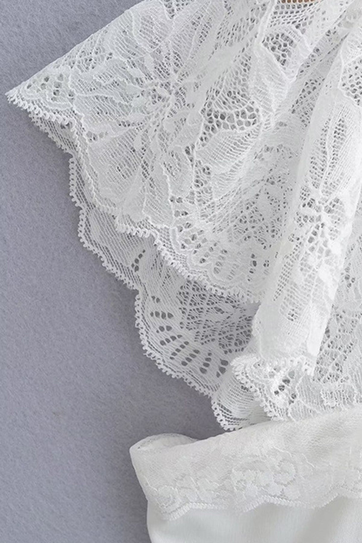 Lace-Panel Strappy Dress with Corset Details