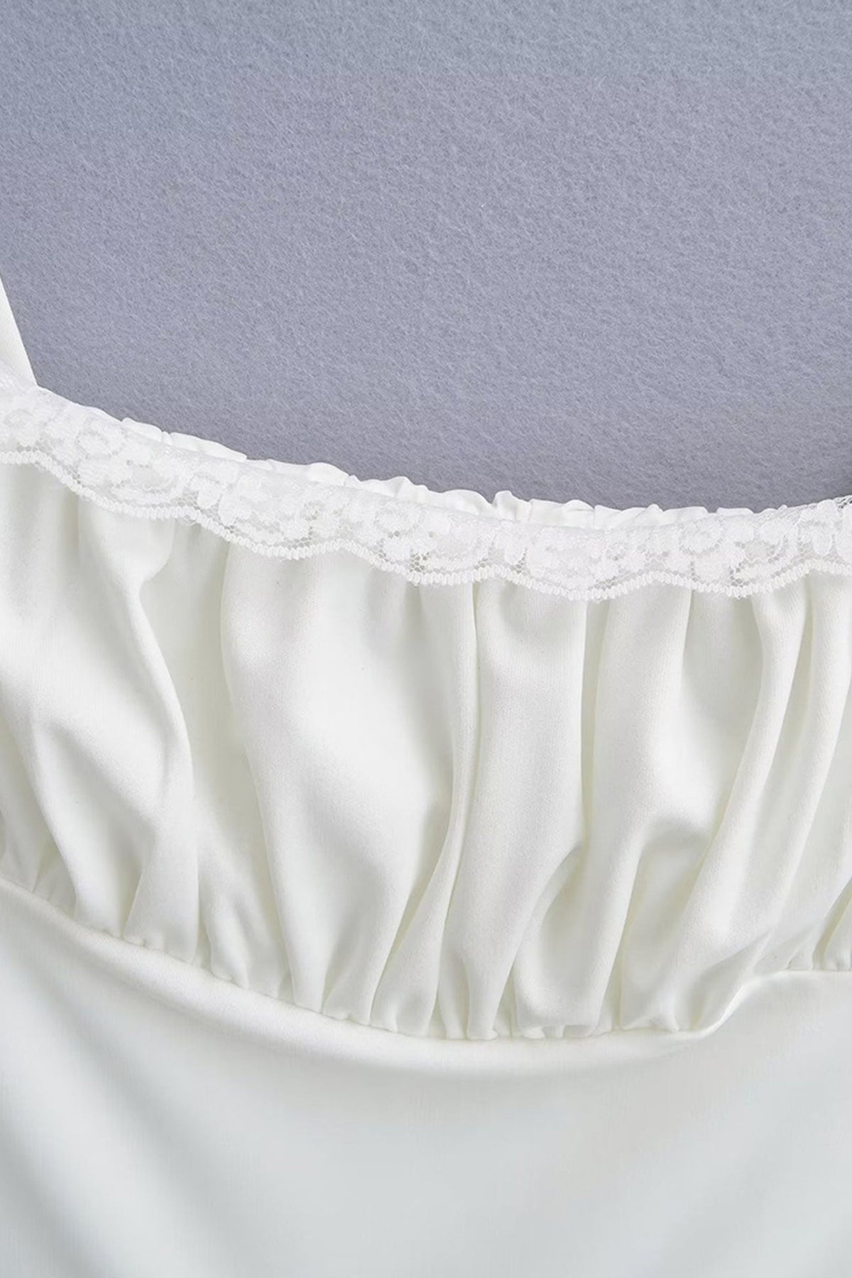 Lace-Panel Strappy Dress with Corset Details