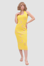 Knit Open-Back Halter Dress