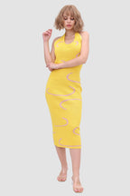 Knit Open-Back Halter Dress