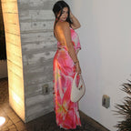 Halter Maxi Dress with Open Back