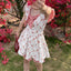 Floral Plaid Dress with Flutter Sleeves