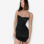 Fitted Dress with Strap Details