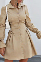 Petal-Detail Dress with Bandage Styling