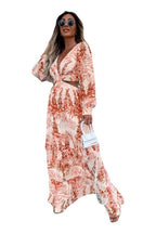 Long-Sleeve Dress with Print Details