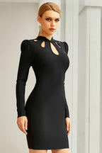Bandage-Style Dress in Black