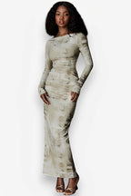 Maxi Dress with Bodycon Fit