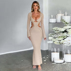 Cutout Strap-Detail Dress with Open Back