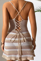 Striped Open-Back Cami Dress