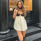 Lace Knit Stitch-Detail Dress