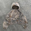 Gothic Camo-Print Viscose Hoodie