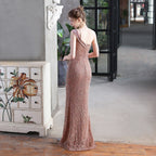 One-Shoulder Sequined Dress