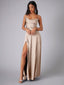 Satin Mermaid Dress with Ruching