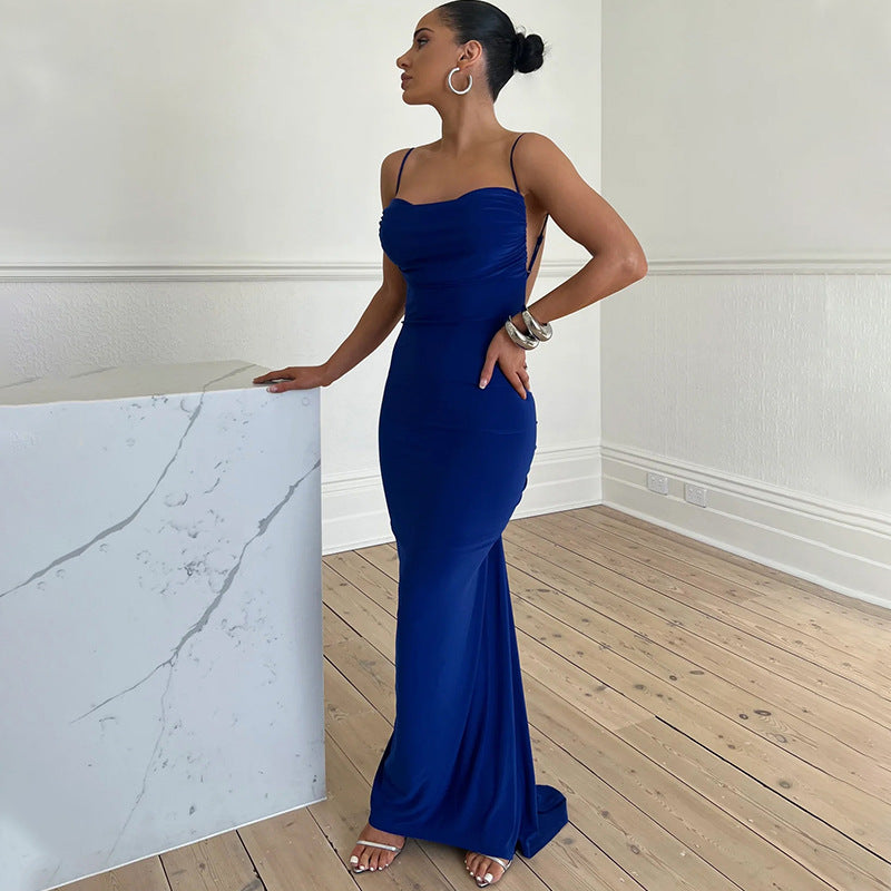 Mermaid Open-Back Dress