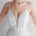 Sequined Dress with Mermaid Shape