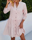 Button-Front Gingham Dress with Contrast Details