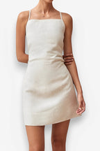Short Cami Dress with Open Back