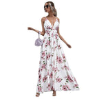 Floral Chiffon A-Line Dress