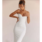 Strapless Dress with Mermaid Shape