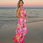 Halter Maxi Dress with Open Back