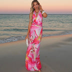 Halter Maxi Dress with Open Back