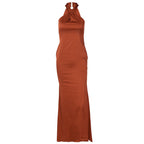 Crepe Mesh Sheer Dress