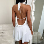 Halter Dress with Open Back