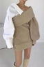 Knit Layered-Look Top with Stitching Details
