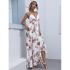 Floral Chiffon A-Line Dress